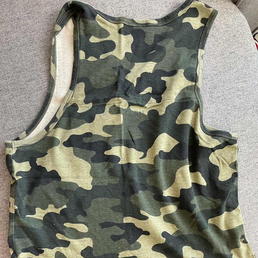 Army Print Tank Top - Picture 2 of 2
